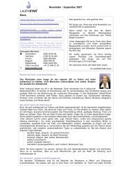 Newsletter - September 2007 News - LAURASTAR