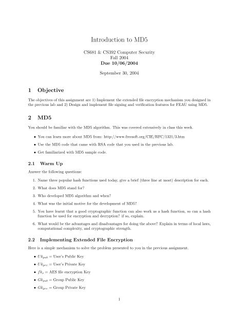 javascript md5 implementation guide | pdf | string... Introduction to MD5