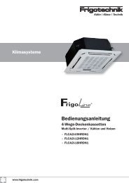 Anleitung Frigoline Multi-Split Deckenkassetten - KlimaCorner.de
