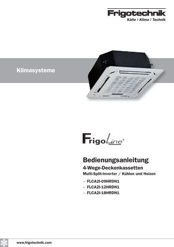 Anleitung Frigoline Multi-Split Deckenkassetten - KlimaCorner.de