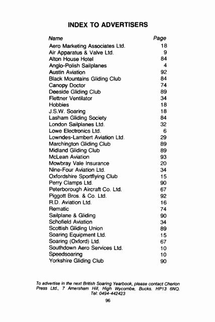 BRITISH SOARING YEARBOOK 1986-87.pdf - Lakes Gliding Club