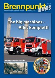 Brennpunkt news Nr. 26 - Feuerwehrmuseum Berlin