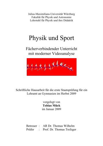 Physik und Sport - Prof. Dr. Thomas Wilhelm