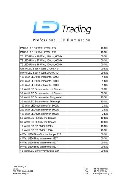 LED Trading