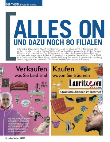 Alles on und dazu noch 80 Filialen - Lauritz.com