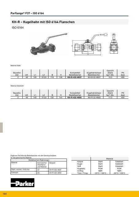 Parflange® F37für Rohr- und Rohrleitungs- verbindungen