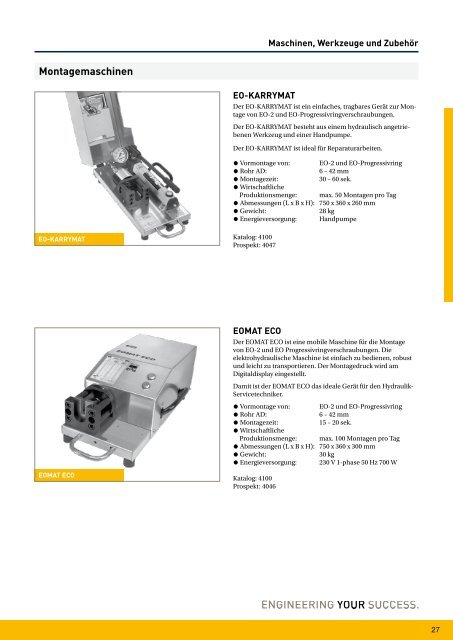 Parflange® F37für Rohr- und Rohrleitungs- verbindungen