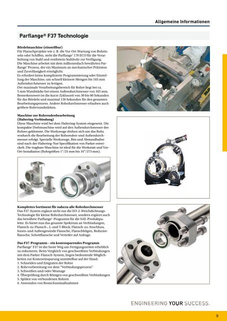 Parflange® F37für Rohr- und Rohrleitungs- verbindungen