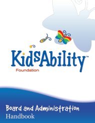 Board and Administration - KidsAbility