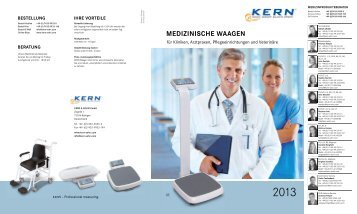 Katalog Kern & Sohn Medizinische Waagen 2013 - PK Elektronik