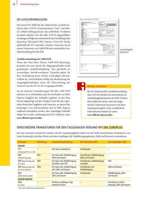 26 Zollabwicklung Export