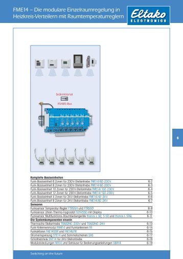 FME14 – Die modulare Einzelraumregelung in Heizkreis ... - Eltako