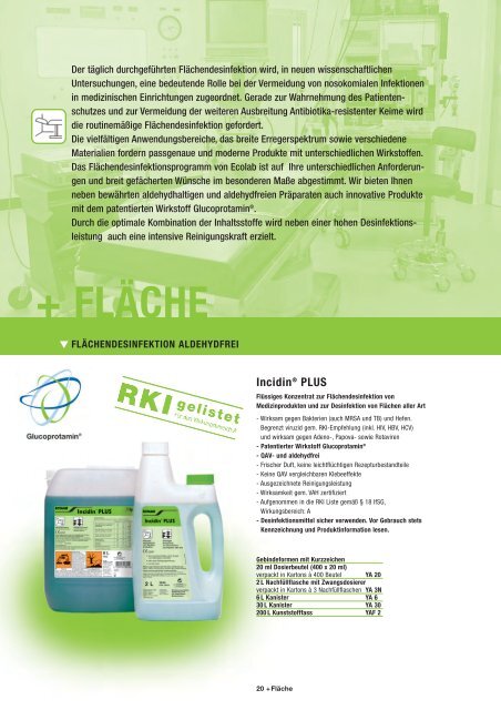 Hygiene auf einen Blick - Ecolab Healthcare