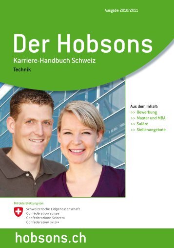 Die Bewerbung - Hobsons Schweiz