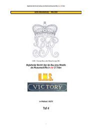 Teil 4, Takelage, Beleuchtung, Resümee - HMS Victory