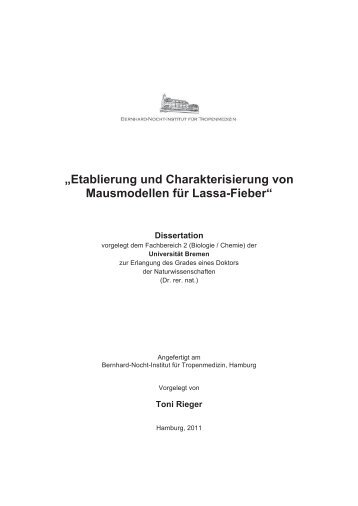 Dissertation Toni Rieger Final - E-LIB - Universität Bremen