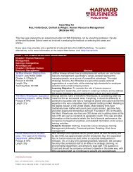 Case Map for Noe, Hollenbeck, Gerhart & Wright - Harvard Business ...