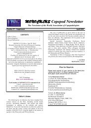 MONOCULUS Copepod Newsletter - World Association of