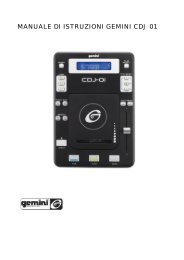 MANUALE DI ISTRUZIONI GEMINI CDJ 01 - Djpoint.net