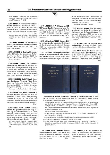 Varia, Teil 2 - VICO Wissenschaftliches Antiquariat und Verlag OHG