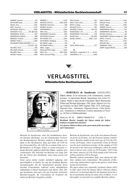 Varia, Teil 2 - VICO Wissenschaftliches Antiquariat und Verlag OHG