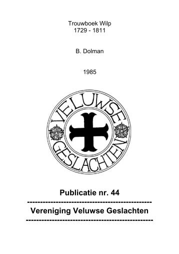 Nr. 044 Wilp, Trouwboek 1729-1811 - Veluwse Geslachten