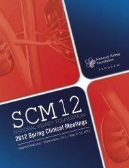 SCM12 Final Program - National Kidney Foundation