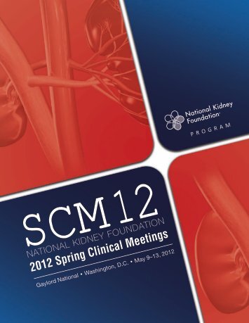 SCM12 Final Program - National Kidney Foundation