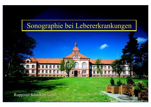 Sonographie bei Lebererkrankungen