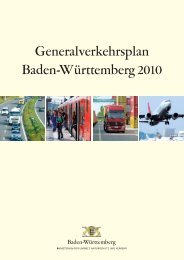 Generalverkehrsplan Baden-Württemberg 2010 - Ministerium für ...