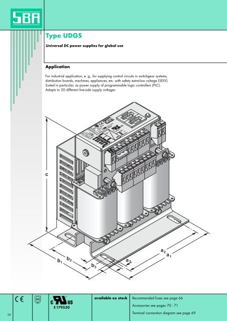 Type UDGS - SBA