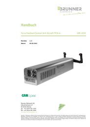 Handbuch - BRUNNER ELEKTRONIK