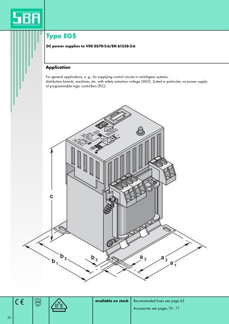 Type EGS - SBA