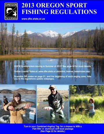 SPOrT FISHIng regulaTIOnS - Oregon Department of Fish and Wildlife