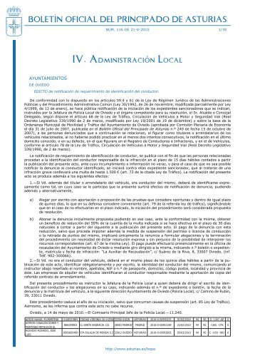 Boletín Oficial del Principado de Asturias - Gobierno del principado ...