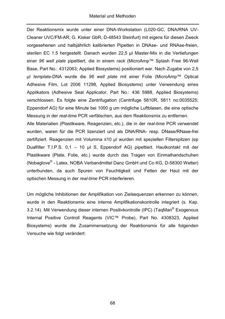 Quantitativer Nachweis von Lawsonia intracellularis mittels real-time ...