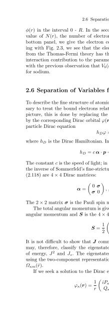 Atomic Structure Theory