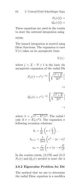 Atomic Structure Theory