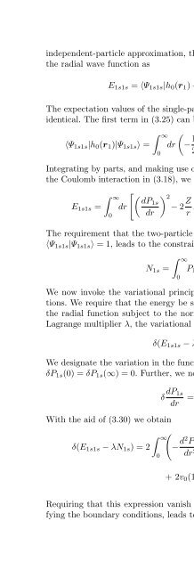 Atomic Structure Theory