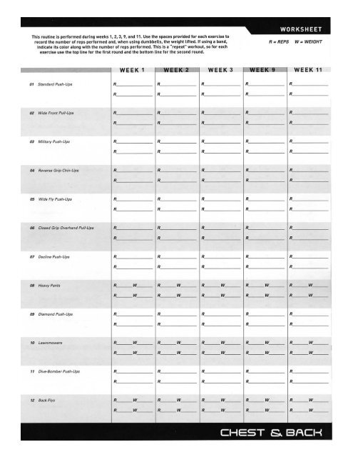 P90X Workout Sheets Decidetostayfit