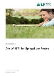 Die LV 1871 im Spiegel der Presse - Lebensversicherung von 1871 ...