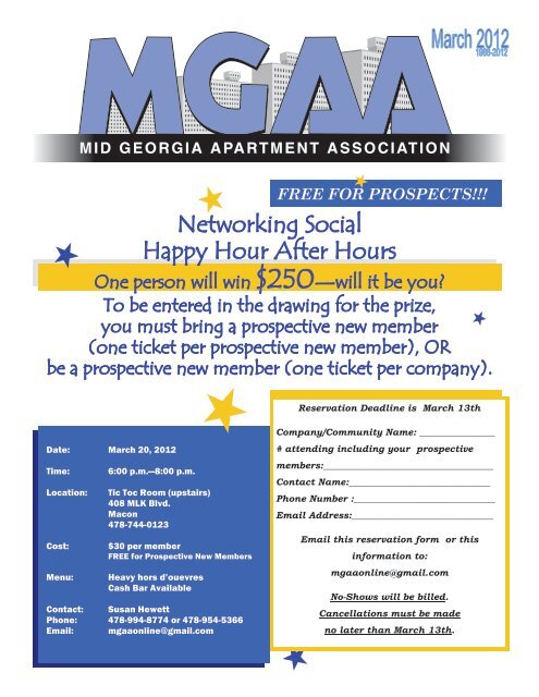 MGAA March 2012 - Middle Georgia Apartment Association