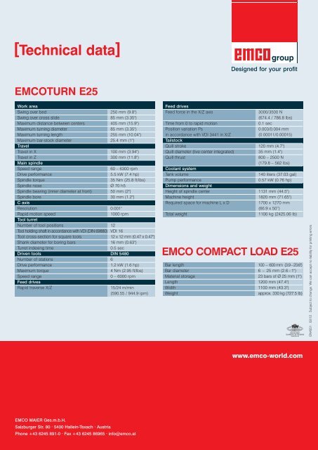 [Engineering] [Validated Quality] - EMCO