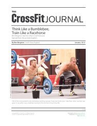 Think Like a Bumblebee, Train Like a Racehorse - CrossFit