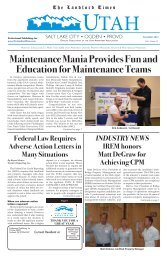 Maintenance Mania Provides Fun and Education for Maintenance ...