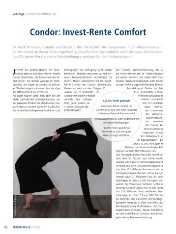 Condor: Invest-Rente Comfort - ITA