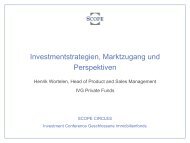 Investmentstrategien, Marktzugang und Perspektiven - Scope