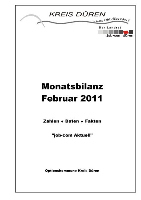 Monatsbilanz 2011/02 - Kreis Düren