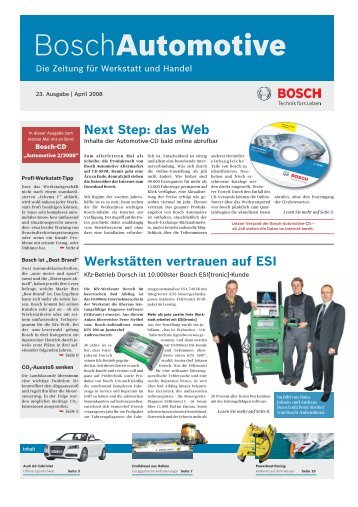 Next Step - Bosch - Werkstattportal