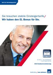 EL Bonus – der Einsteigertarif - Private Krankenversicherung